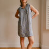 Drawstring Convertible Dress – Check - Image 2