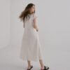 French Pleated Dress – Grey - Image 5
