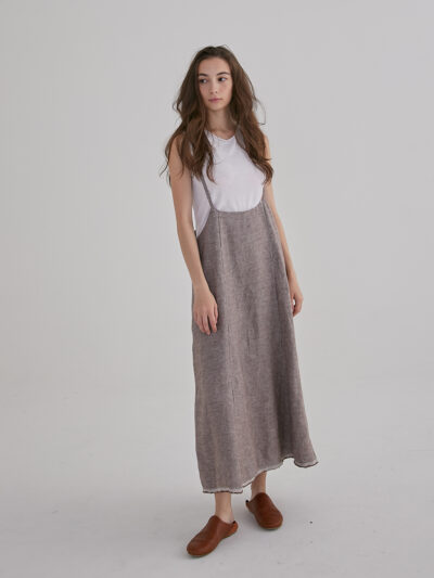 Tie-Back Strap Dress – Coffee Latte