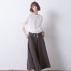Drawstring Hem Top – White - Image 5