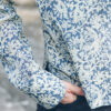 Printed Cotton-Linen Wrap Top - Image 7