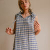 Drawstring Convertible Dress – Check