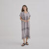 Everyday Linen Dress – Check - Image 2