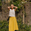 A-Line Midi Skirt – Yellow - Image 6