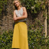 A-Line Midi Skirt – Yellow - Image 2