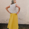 A-Line Midi Skirt – Yellow - Image 5