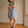 Drawstring Convertible Dress – Check - Image 7
