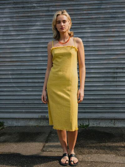 Bandeau Strap Dress – Yellow