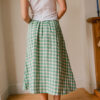 A-Line Midi Skirt – Check - Image 6
