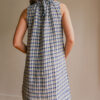 Drawstring Convertible Dress – Check - Image 10