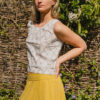 A-Line Midi Skirt – Yellow - Image 4
