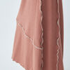 Overlock Seam Pencil Skirt – Burnt Orange - Image 3