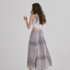 Wrap Layered Skirt – Check - Image 4