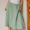 A-Line Midi Skirt – Check - Image 3