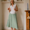 A-Line Midi Skirt – Check - Image 2