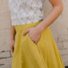 A-Line Midi Skirt – Yellow - Image 3