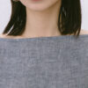 Boat Neck Box Top – Natural Cotton-Linen - Image 4