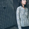 Printed Cotton-Linen Wrap Top - Image 4