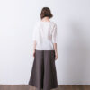 Drawstring Hem Top – White - Image 6
