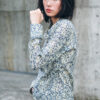 Printed Cotton-Linen Wrap Top - Image 8