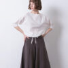 Drawstring Hem Top – White - Image 4