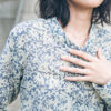 Printed Cotton-Linen Wrap Top - Image 6