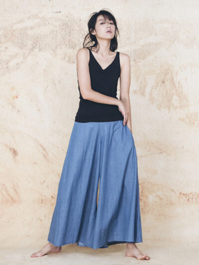 Classic Wide Leg Trousers – Ocean Denim