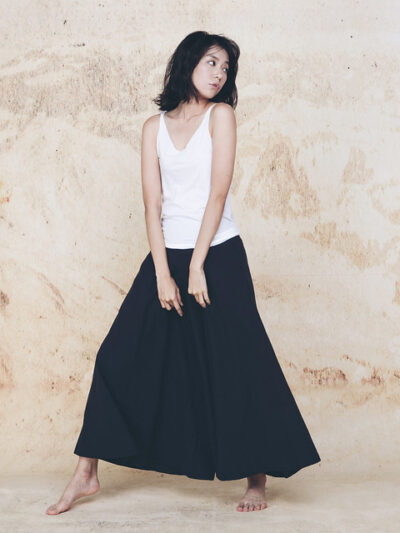 Classic Wide Leg Trousers - Black