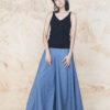 Classic Wide Leg Trousers – Ocean Denim - Image 3