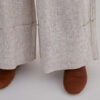 High-Waist Pleated Linen Trousers – Sand - Image 8
