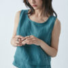 Summer Cropped Vest – Jade Green - Image 3