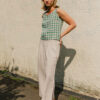Summer Cropped Vest – Check - Image 7