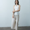 Cross-Front Vest – White - Image 2