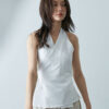 Cross-Front Vest – White
