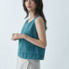 Summer Cropped Vest – Jade Green