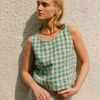 Summer Cropped Vest – Check - Image 6