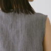 Double-Breasted Linen Vest – Stripe - Image 6