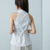 Cross-Front Vest – White - Image 4