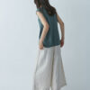 Viscose V-Neck Vest – Moss Green - Image 4