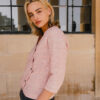 Curved Crossover Top – Pink - Image 3