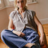 Mini-Collar Blouse – Grey - Image 5