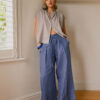 Mini-Collar Blouse – Grey - Image 3