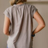 Mini-Collar Blouse – Grey - Image 8