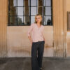 Curved Crossover Top – Pink