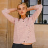 Curved Crossover Top – Pink - Image 5
