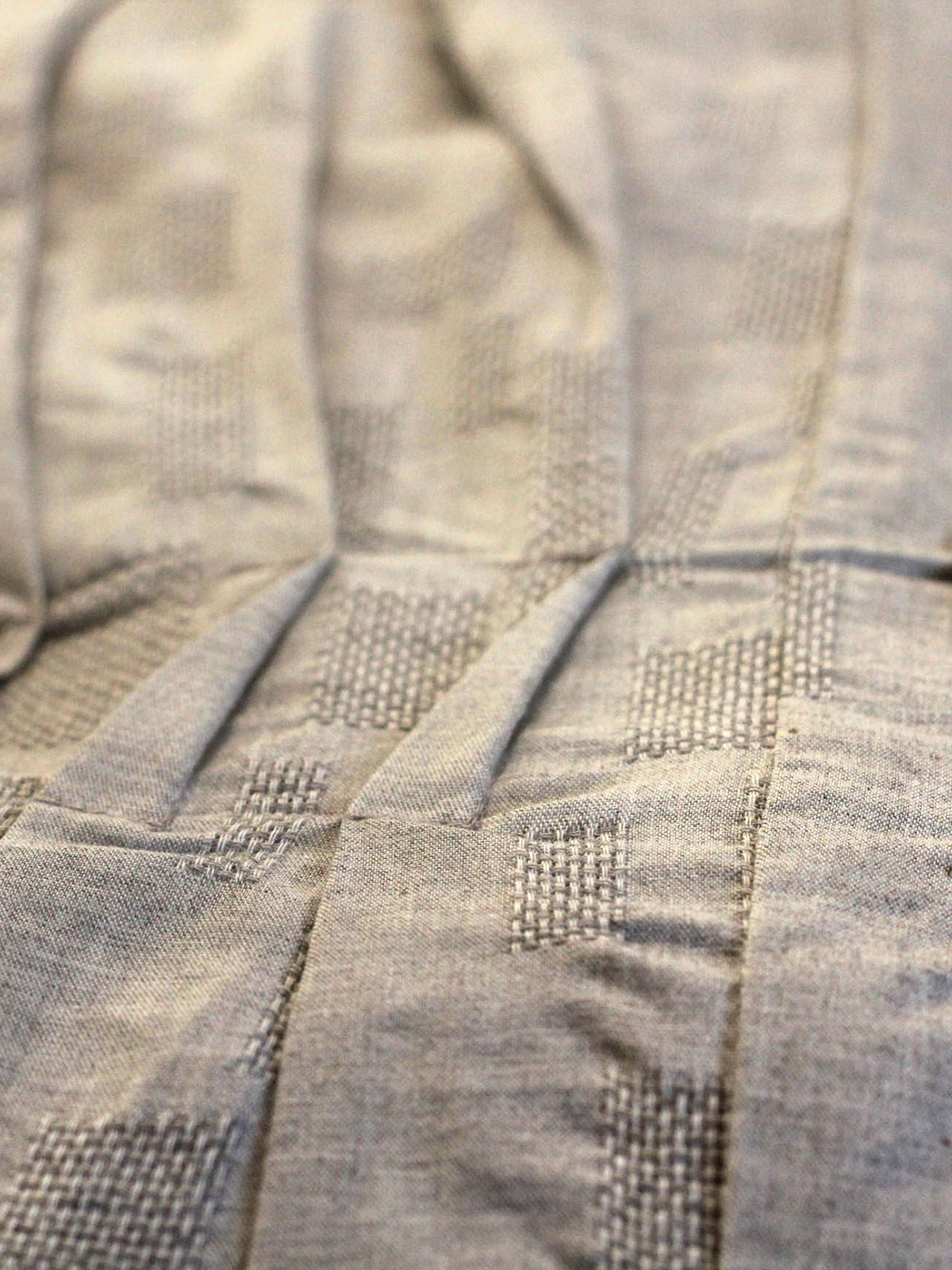 French Pleated Dress – Grey - Image 7