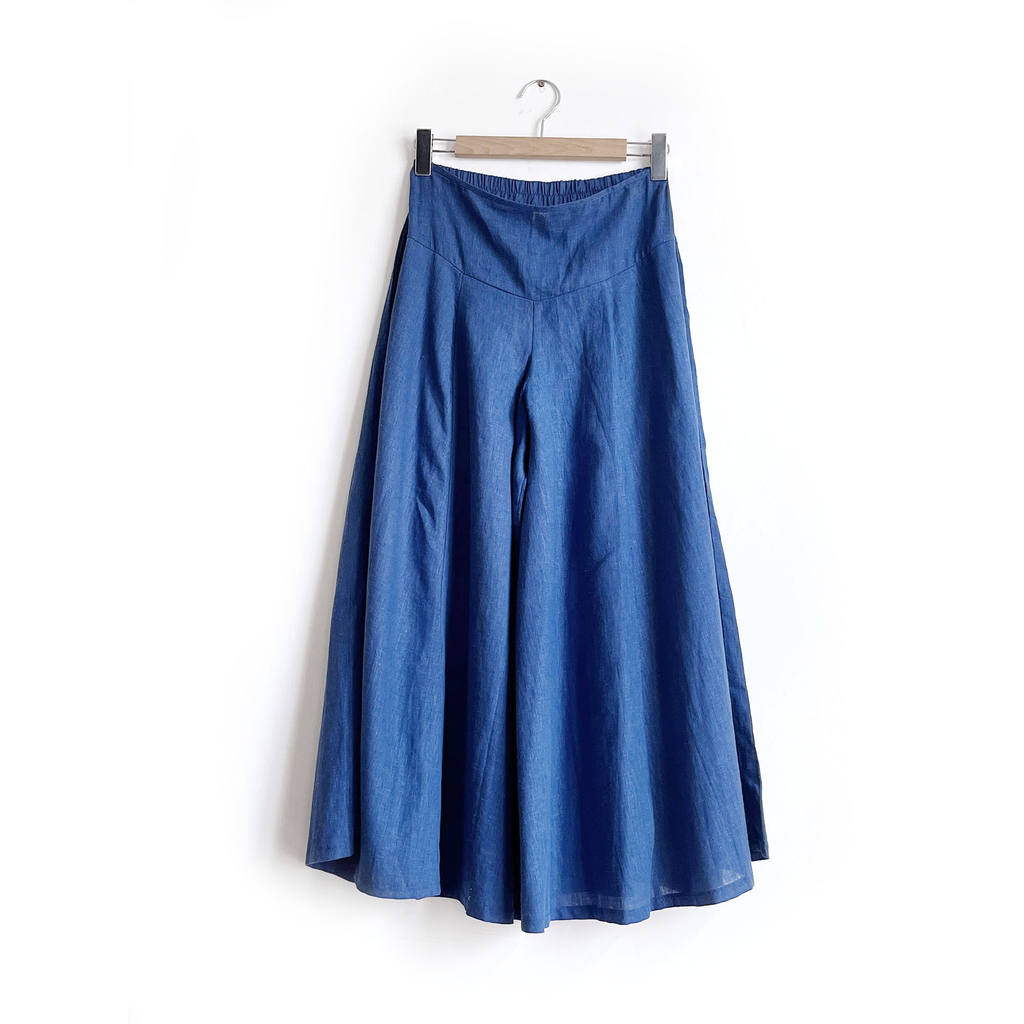 Classic wide leg trousers - Blue - Image 2