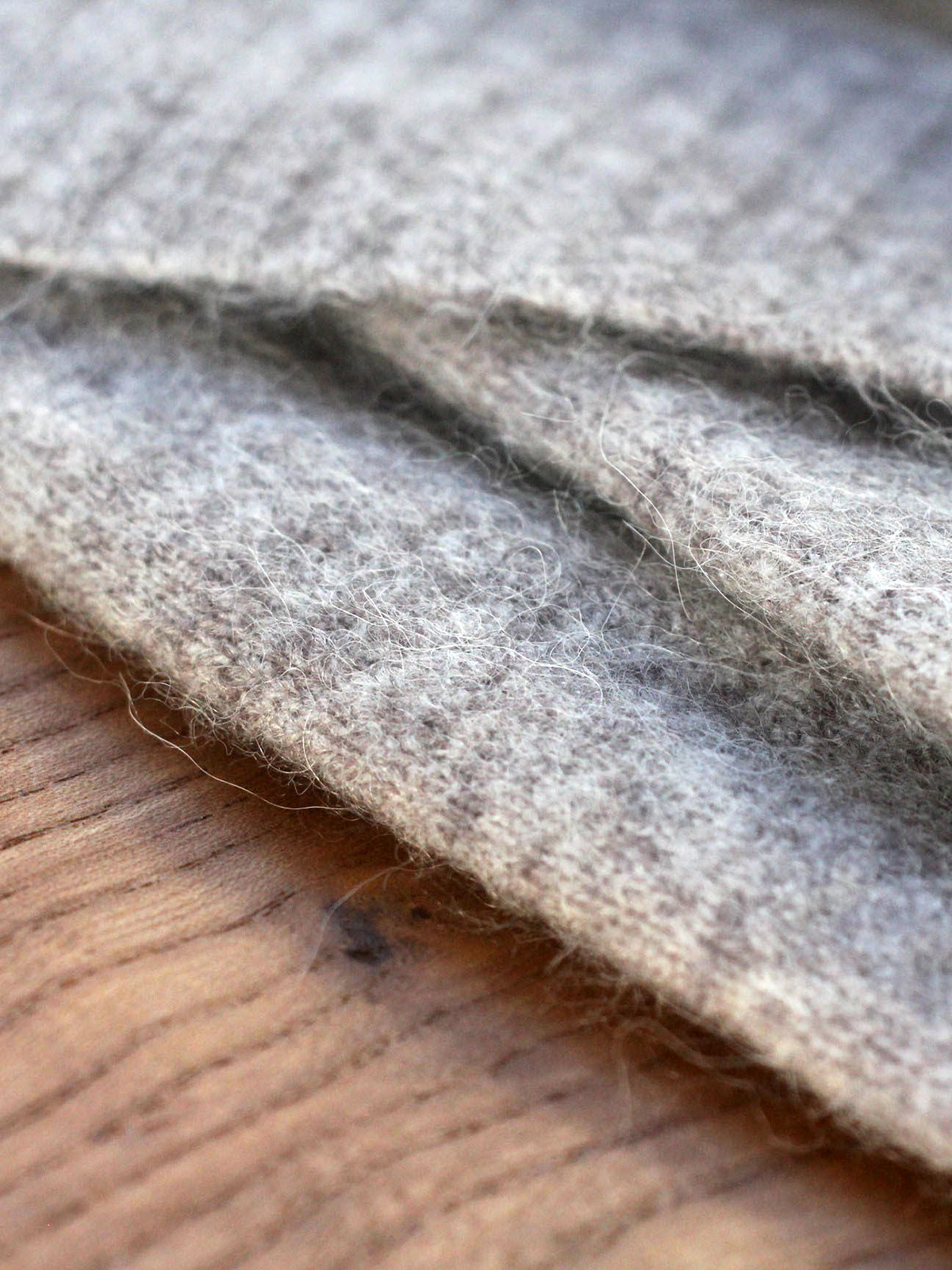 Alpaca Convertible Shawl Cardigan – Warm Grey - Image 11