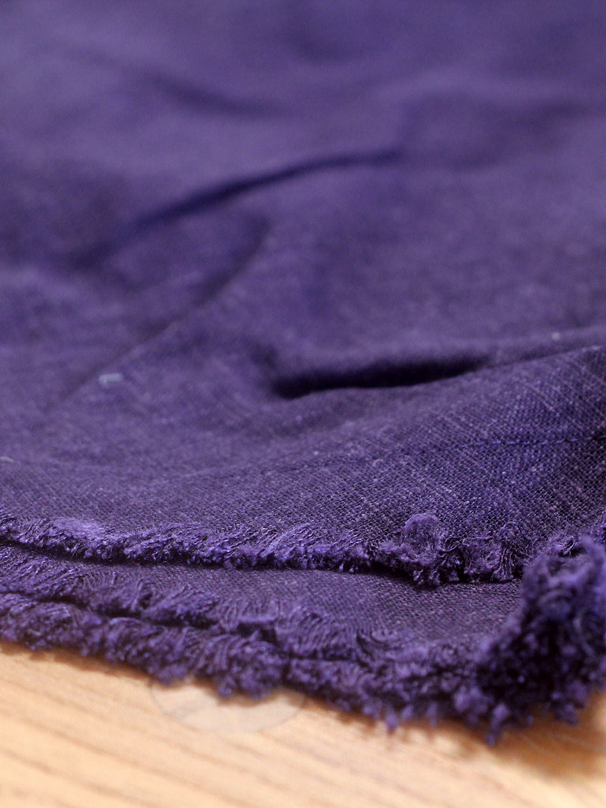 Raw-Edge Double V-Neck Vest – Purple - Image 10