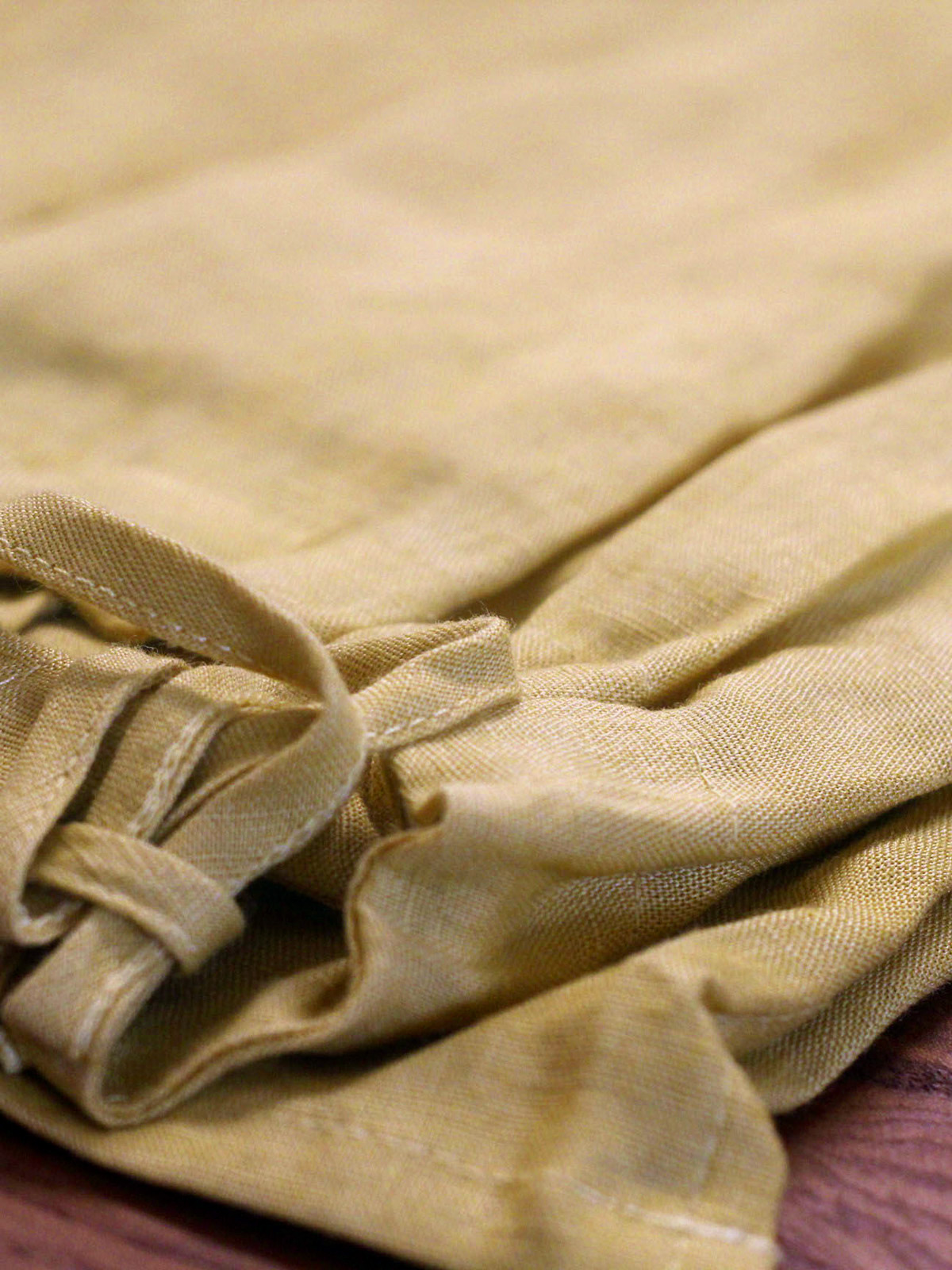 Drawstring Neckline Vest – Yellow - Image 10